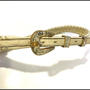 Dunn Dee Leather Belt W/ Genuine Crumrine Buckle